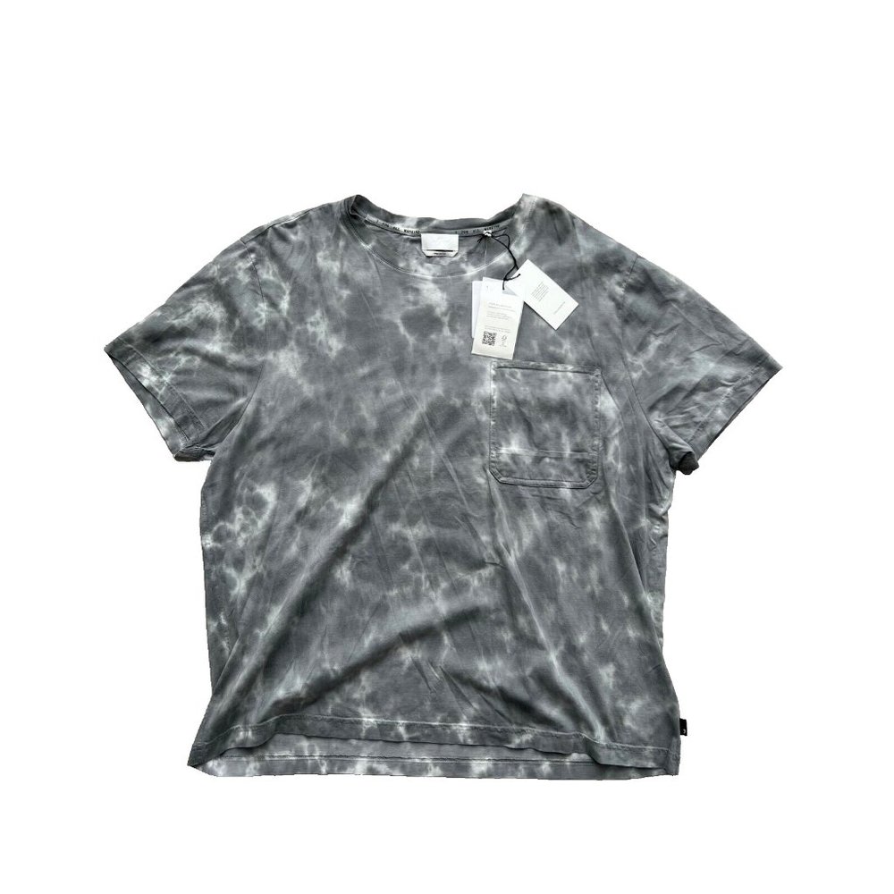 7 For All Mankind Cloud Dye Pocket Tee Grey ( XL )
